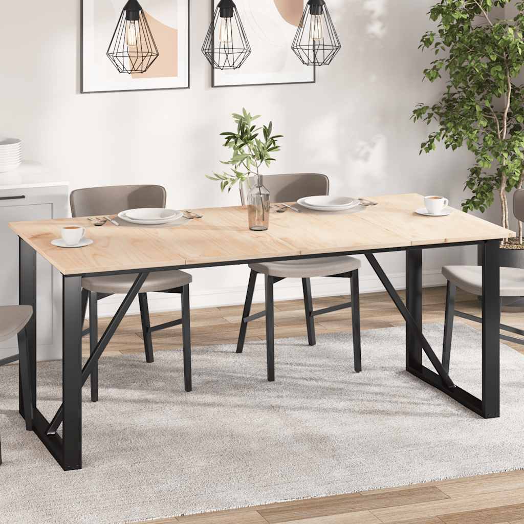 vidaXL Table Tops Rectangular Solid Wood Pine Height 1.7 cm