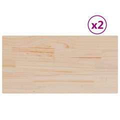 vidaXL Table Tops 2 pcs 70x35x2.5 cm Rectangular Solid Wood Pine 2