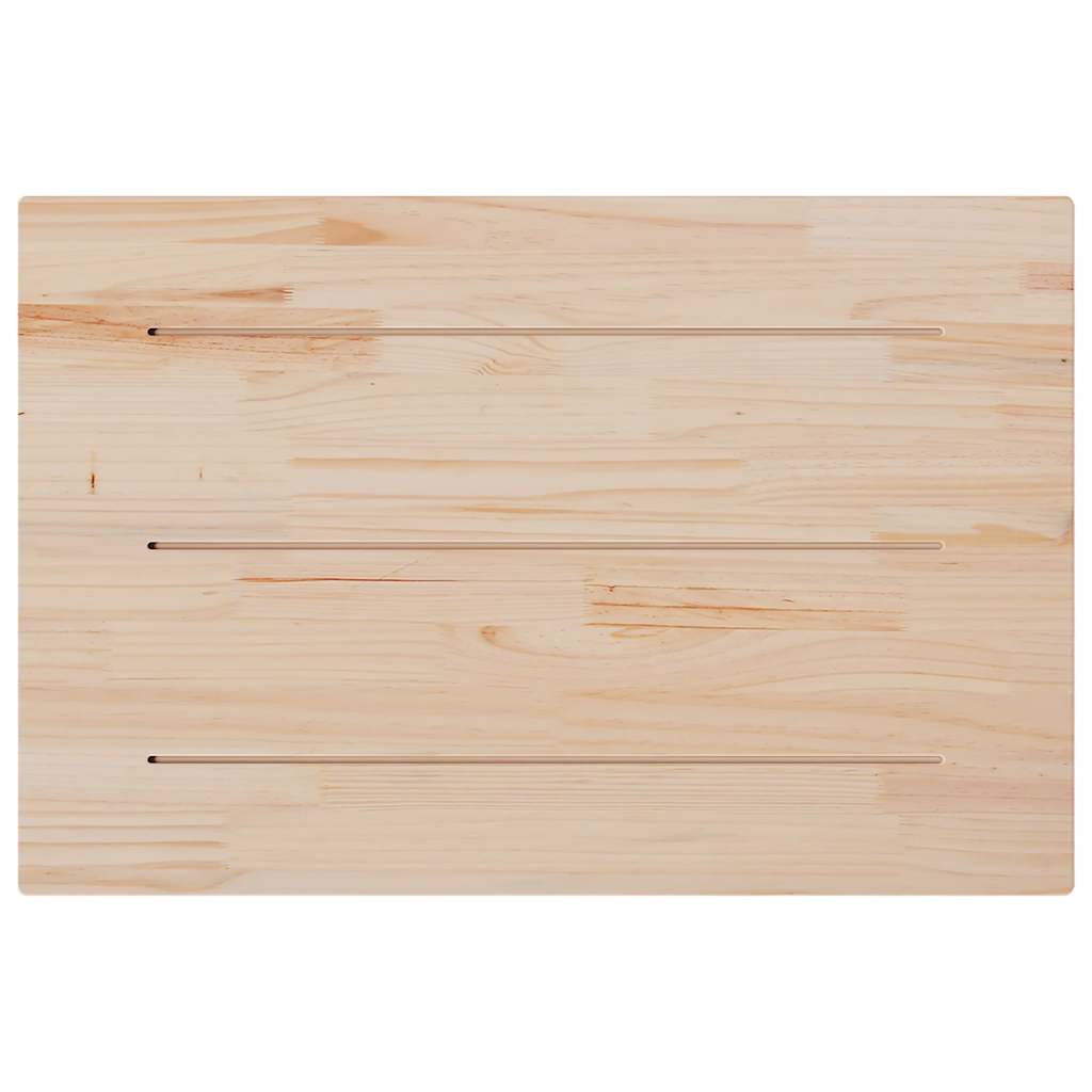 vidaXL Table Top 80x50x2.5 cm Rectangular Solid Wood Pine 6