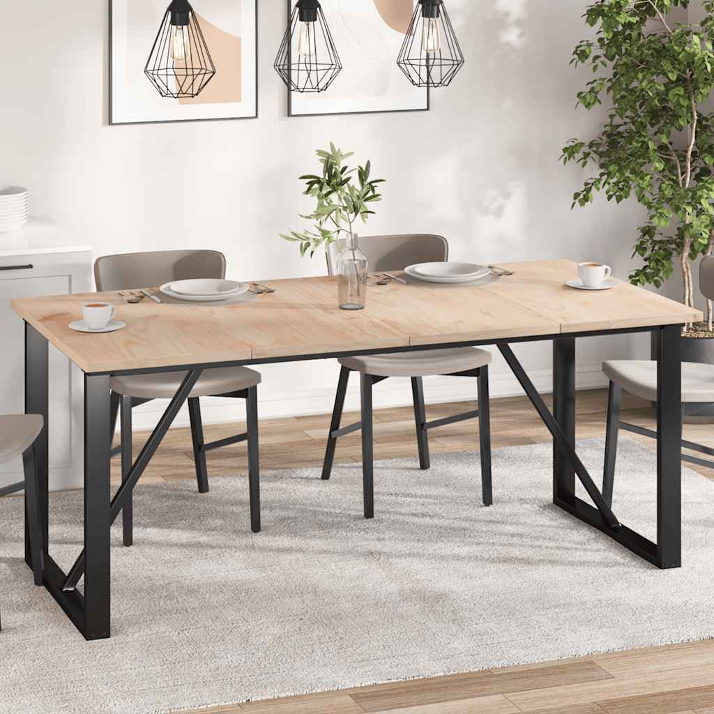 vidaXL Table Tops Rectangular Solid Wood Pine Height 2.5 cm
