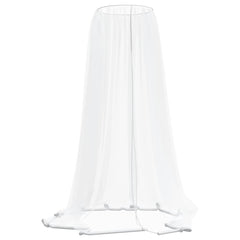 vidaXL Mosquito Net for Umbrella 220 Mesh White Φ330x250 cm 2