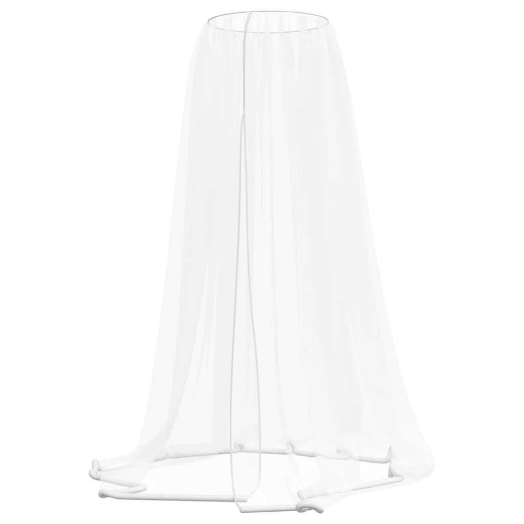 vidaXL Mosquito Net for Umbrella 220 Mesh White Φ330x250 cm 4