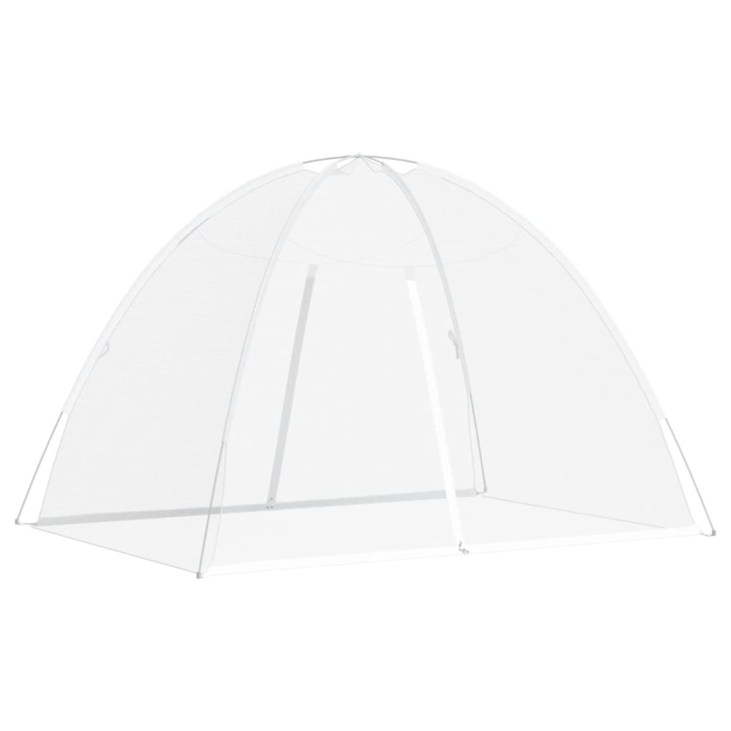 vidaXL Mosquito Net Mongolia with Doors 220 Mesh White 200x150x140 cm 2