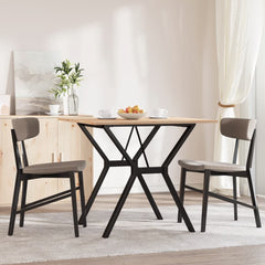 vidaXL Dining Table Y-Frame 80x80x75 cm Solid Wood Pine and Steel 3