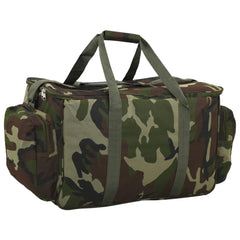 vidaXL Fishing Bag Waterproof Green Camouflage Oxford Fabric 6