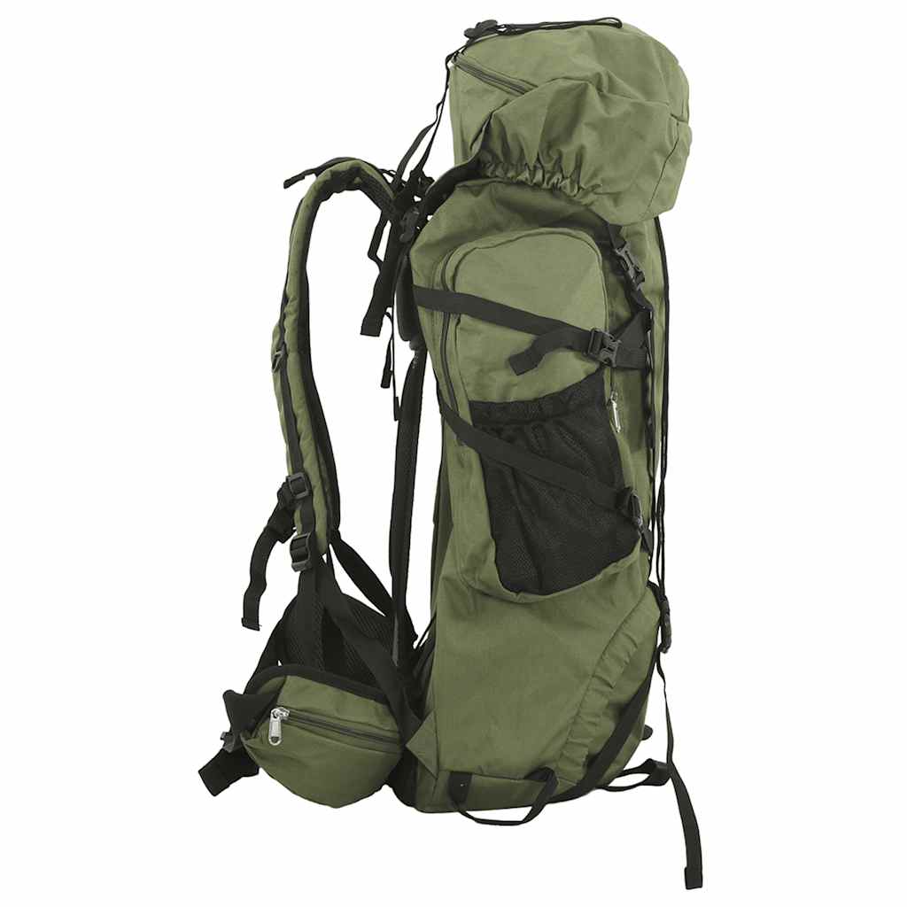 Hiking Backpack Oxford Fabric Green 60 l