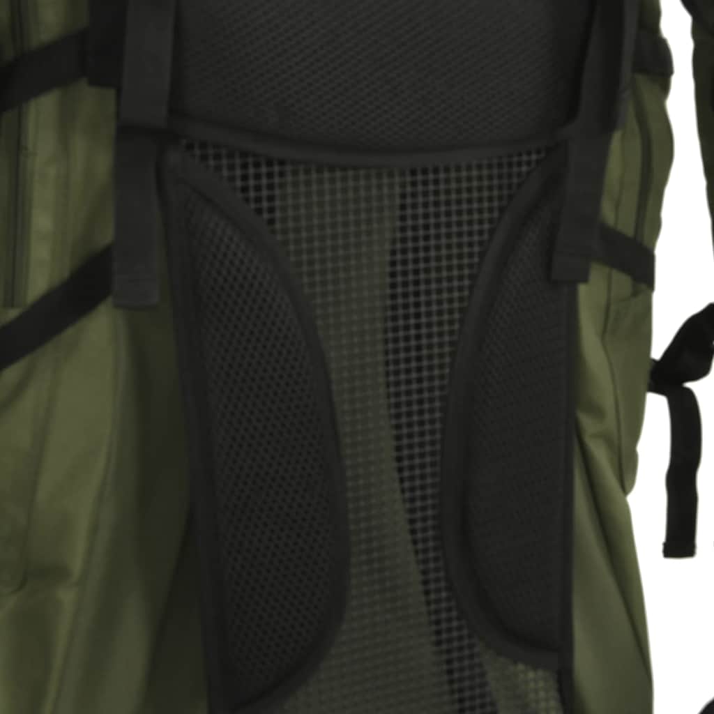 vidaXL Hiking Backpack Army Green 60 L Oxford Fabric 4