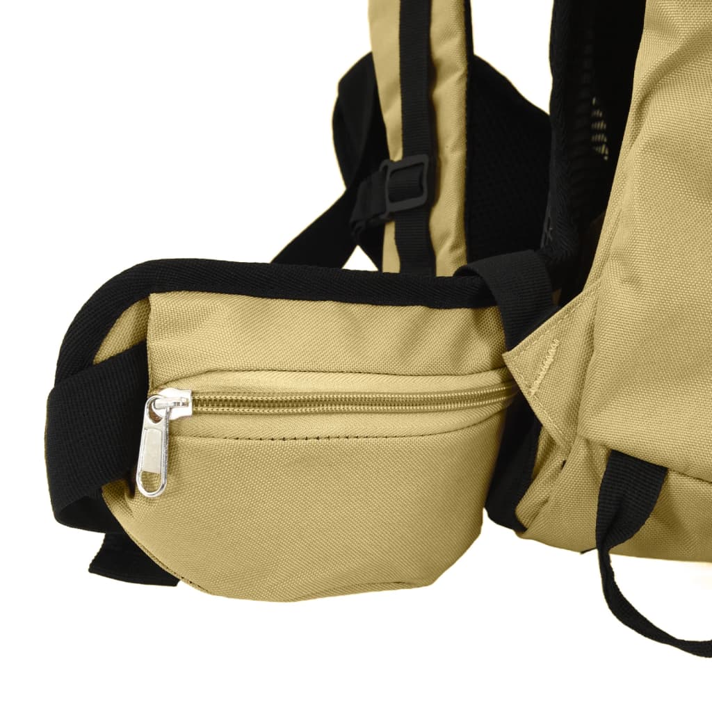 vidaXL Hiking Backpack Khaki 60 L Oxford Fabric 5