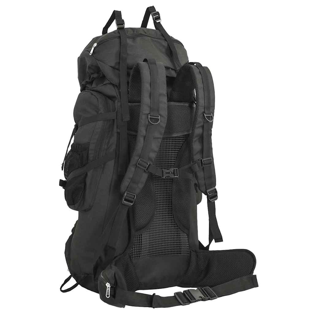 vidaXL Hiking Backpack Black 80 L Oxford Fabric 3