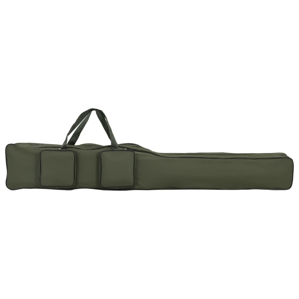 vidaXL Fishing Rod Bag Dark Green 150 cm Oxford Fabric 1