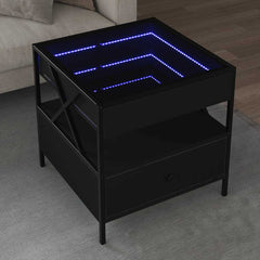 vidaXL Coffee Table with Infinity LED