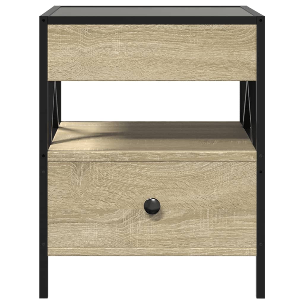 Coffee Table with Infinity LED Sonoma Oak, image 6