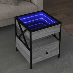 vidaXL Coffee Table with Infinity LED