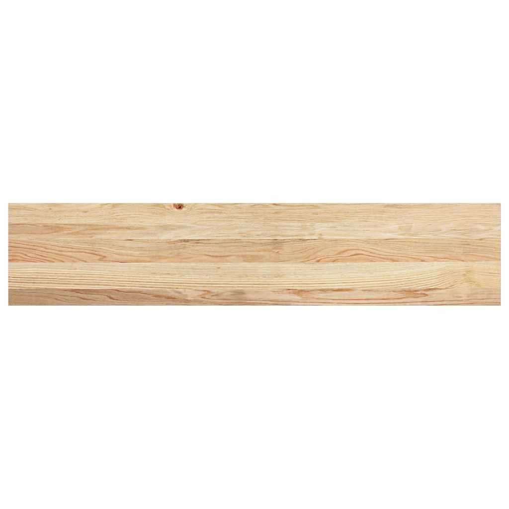 Stair Treads Untreated Solid Wood Oak Depth 25 cm 4 pcs Natural 120 cm