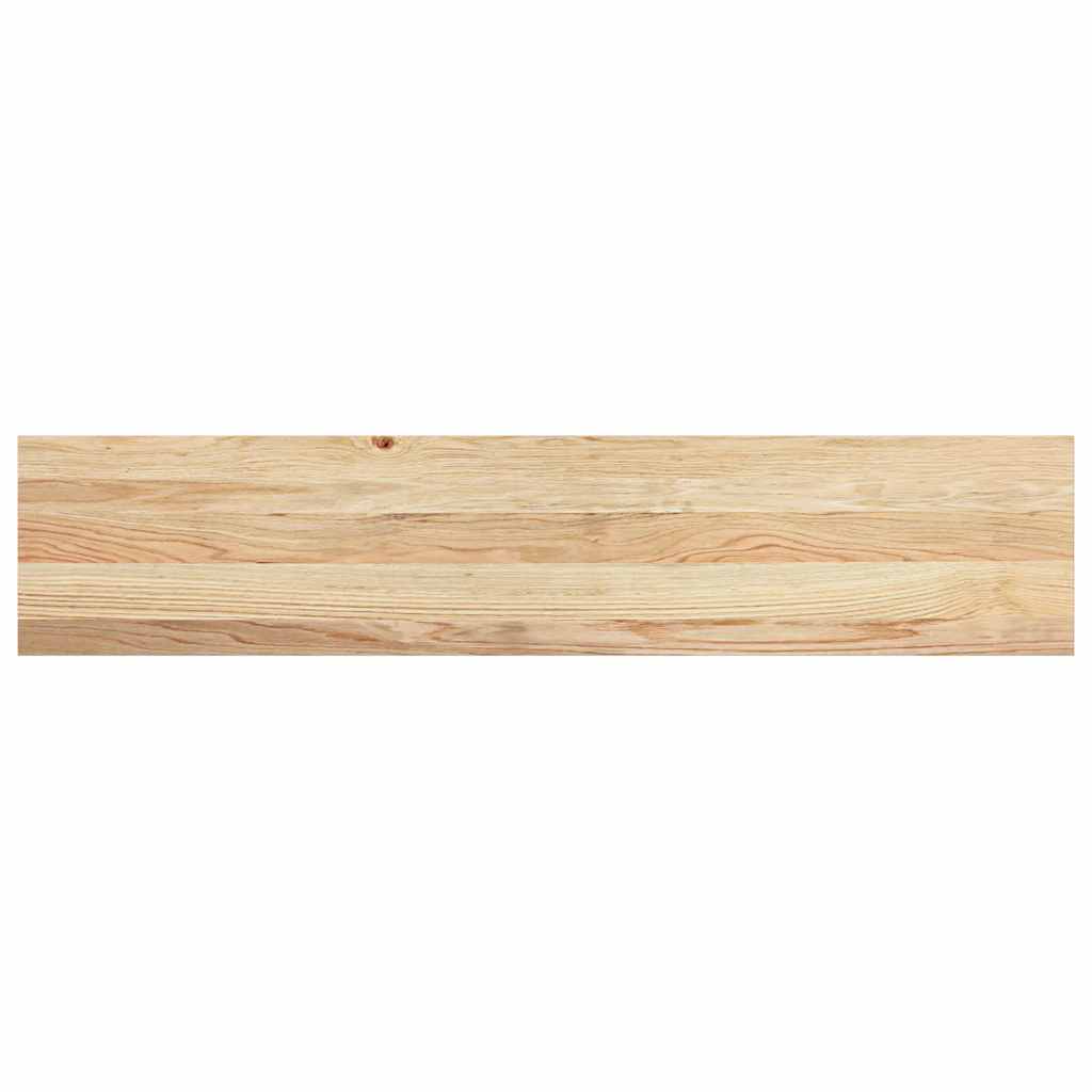 Stair Treads Untreated Solid Wood Oak Depth 25 cm 8 pcs Natural 120 cm