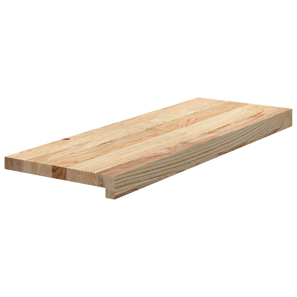 Stair Treads Untreated Solid Wood Oak Depth 30 cm 16 pcs Natural 70 cm