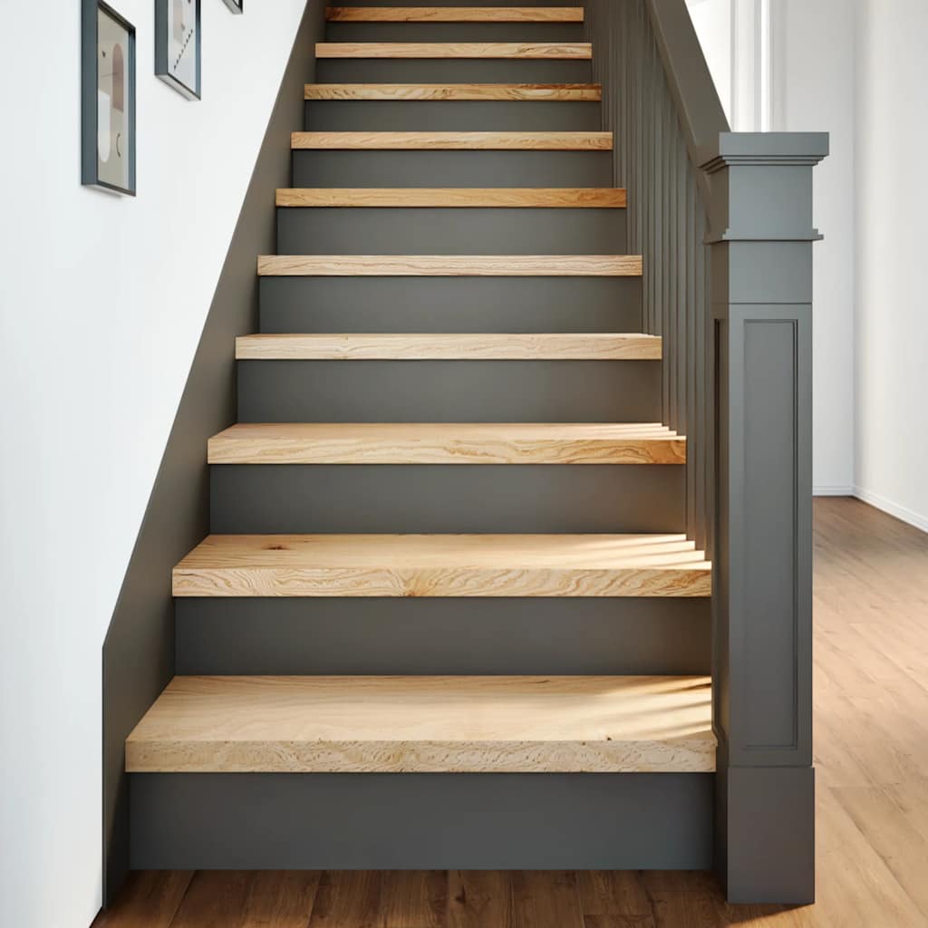 Stair Treads Untreated Solid Wood Oak Depth 30 cm 20 pcs Natural 70 cm