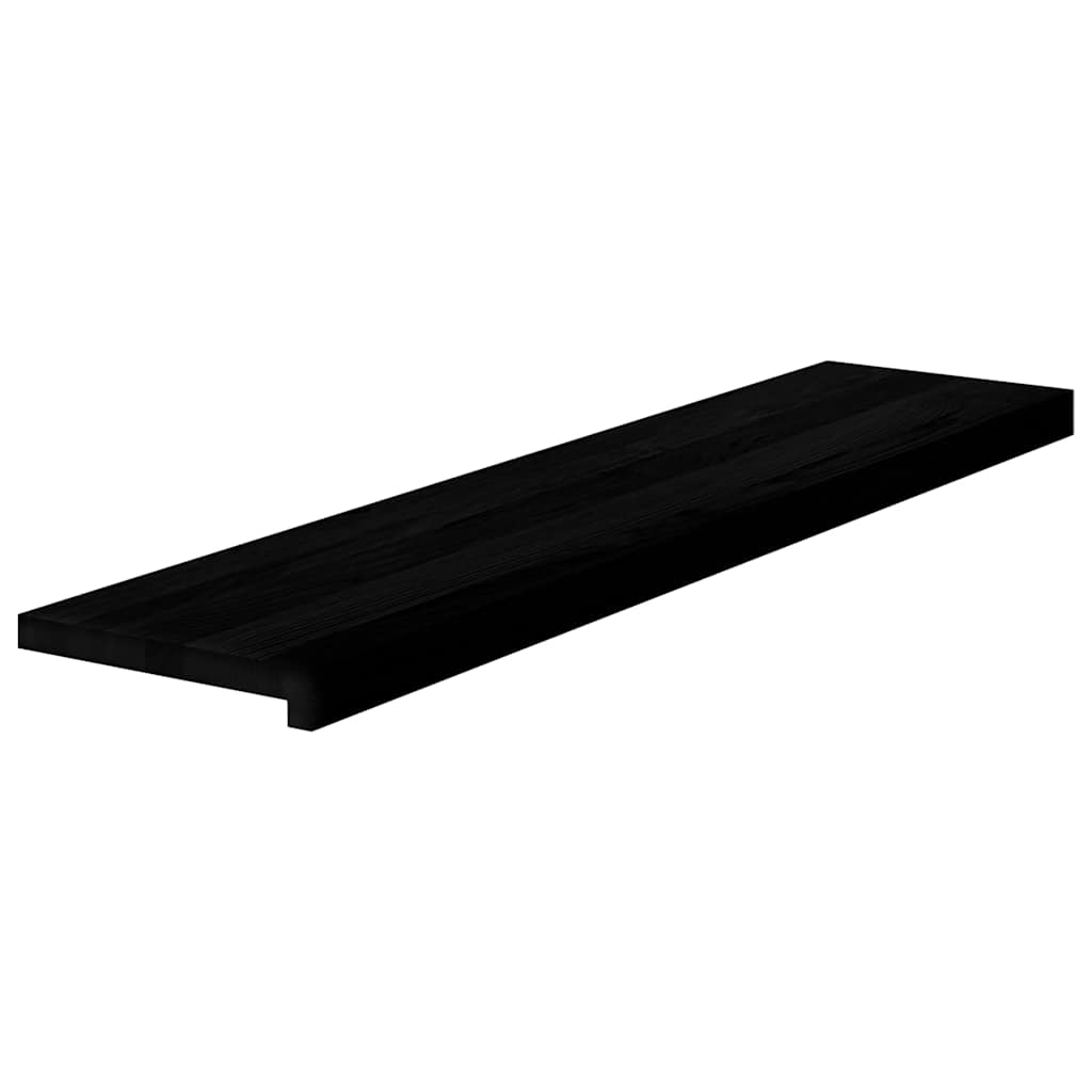 Stair Treads Brown Black Solid Wood Oak