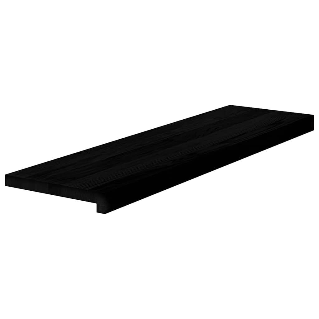 vidaXL Stair Treads 8 pcs Brown Black 90x30x2 cm Solid Wood Oak 3
