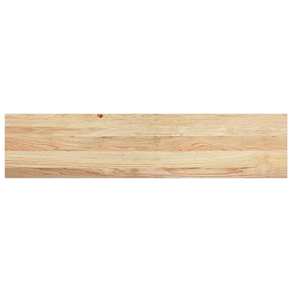 vidaXL Stair Treads 2 pcs Untreated 110x25x2 cm Solid Wood Oak 4