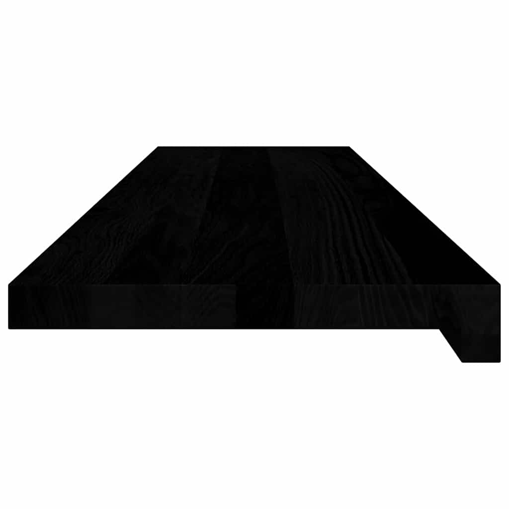 vidaXL Stair Treads 2 pcs Brown Black 100x25x2 cm Solid Wood Oak 6
