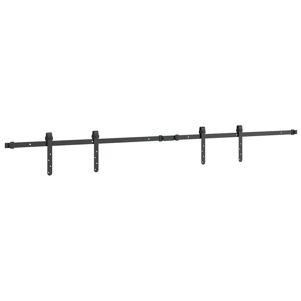vidaXL Sliding Cabinet Door Kit 183 cm Carbon Steel 5