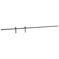 vidaXL Sliding Cabinet Door Kit 244 cm Carbon Steel 5