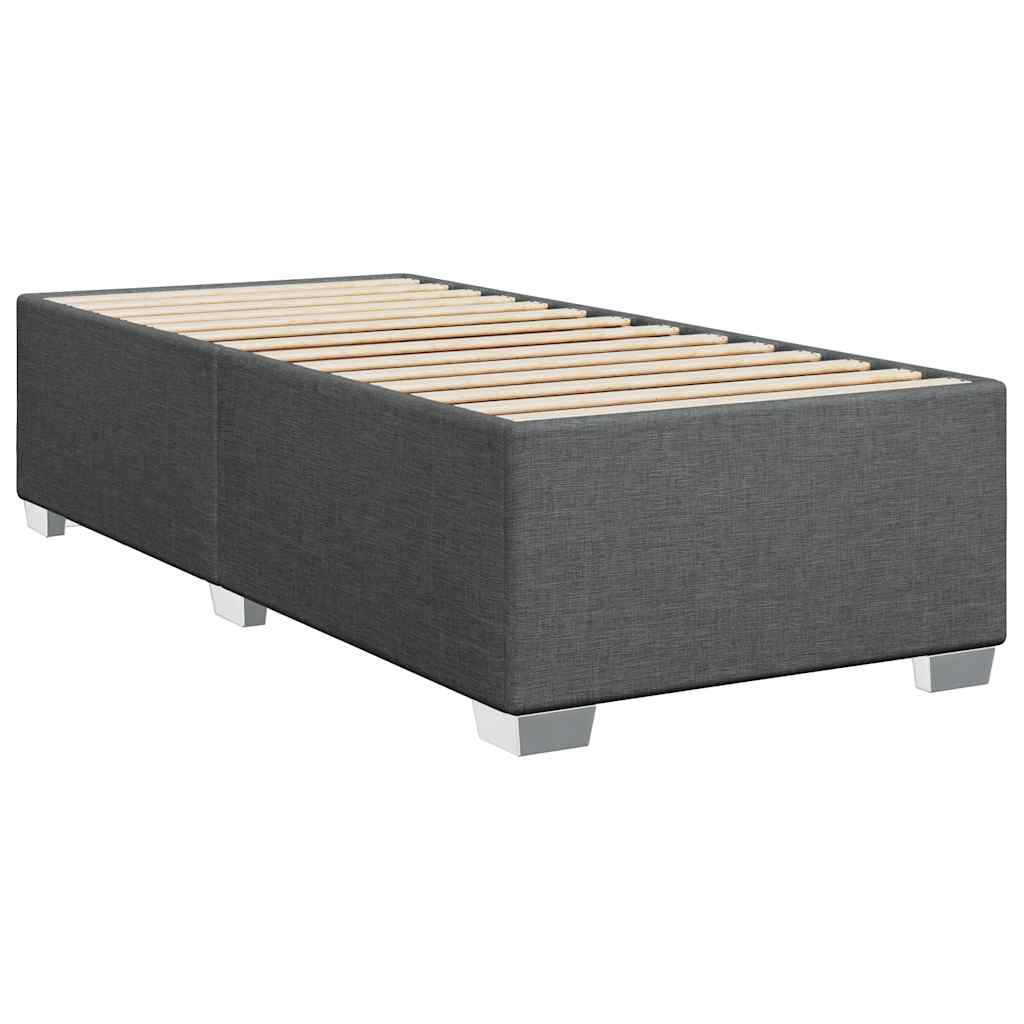 Bed Frame without Mattress Single Fabric Dark grey 3FT Single