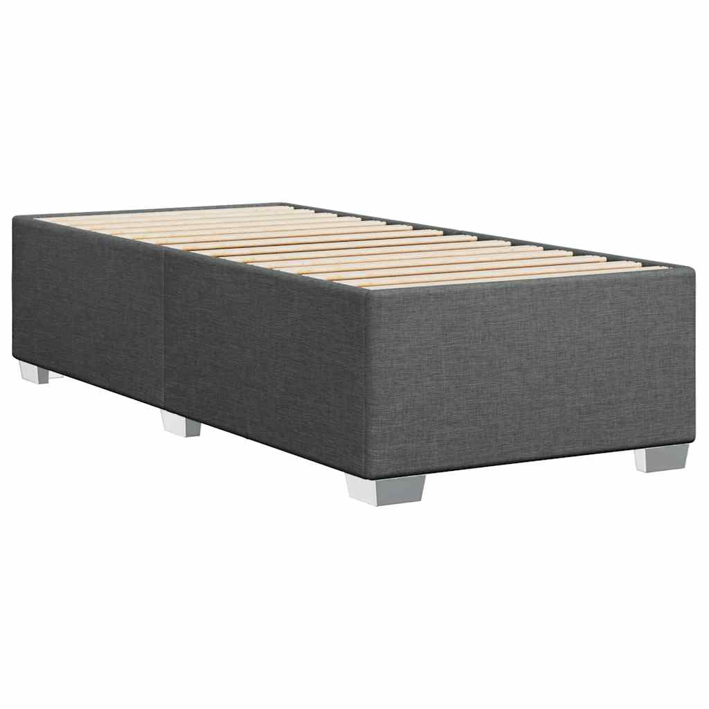 Bed Frame without Mattress Single Fabric Dark grey 3FT Single
