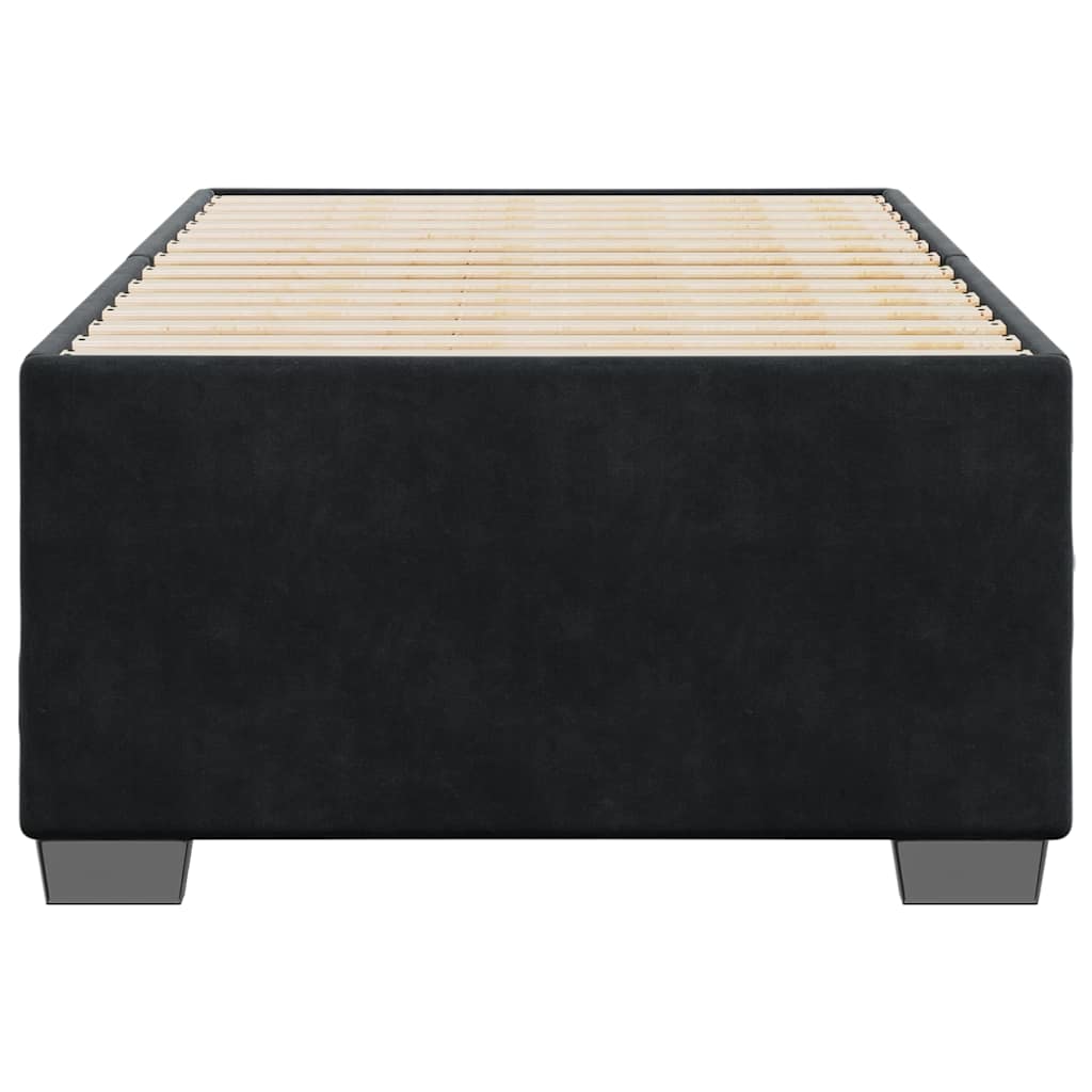 Bed Frame without Mattress Single Velvet Black 3FT Single