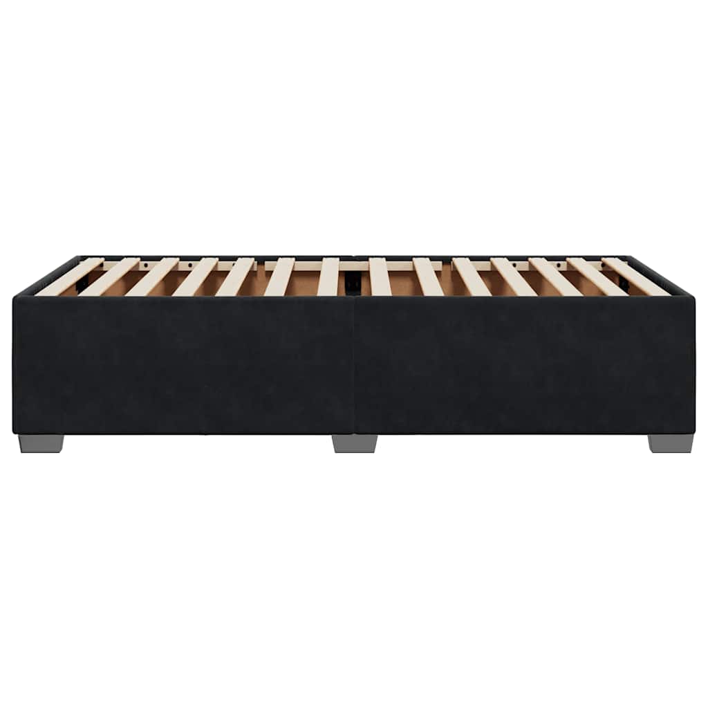 Bed Frame without Mattress Single Velvet Black 3FT Single