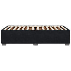 Bed Frame without Mattress Single Velvet Black 3FT Single