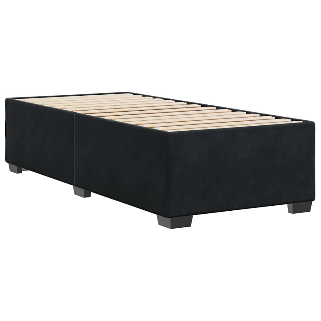 Bed Frame without Mattress Single Velvet Black 3FT Single
