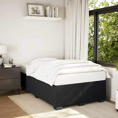 Bed Frame without Mattress Single Velvet Black 4FT6 Double