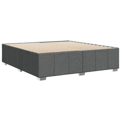 Bed Frame without Mattress Single Fabric Dark grey 6FT Super King Size