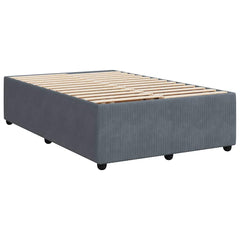 Bed Frame without Mattress Velvet Dark grey 4FT6 Double
