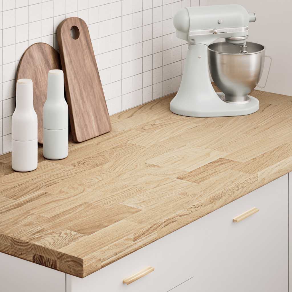 Kitchen Worktop 40x63,5x4 cm Solid Wood Oak Rectangular 140 cm 4 cm