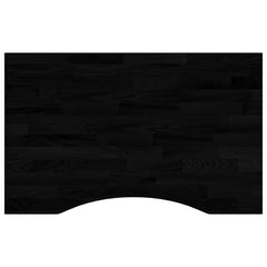 vidaXL Desk Top Dark Brown 80x60x2.5 cm Solid Wood Oak Rectangular 2