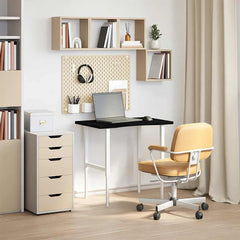 vidaXL Desk Top Dark Brown 80x60x2.5 cm Solid Wood Oak Rectangular 3