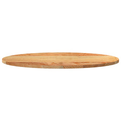 vidaXL Table Top Light Brown 80x40x2 cm Solid Wood Oak Oval 5