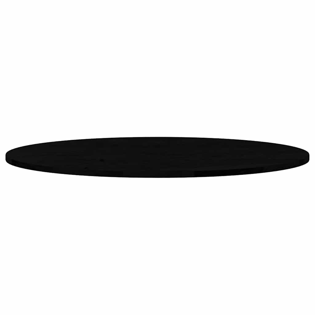 vidaXL Table Top Dark Brown 100x50x2 cm Solid Wood Oak Oval 5
