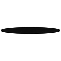 vidaXL Table Top Dark Brown 140x60x2 cm Solid Wood Oak Oval 5