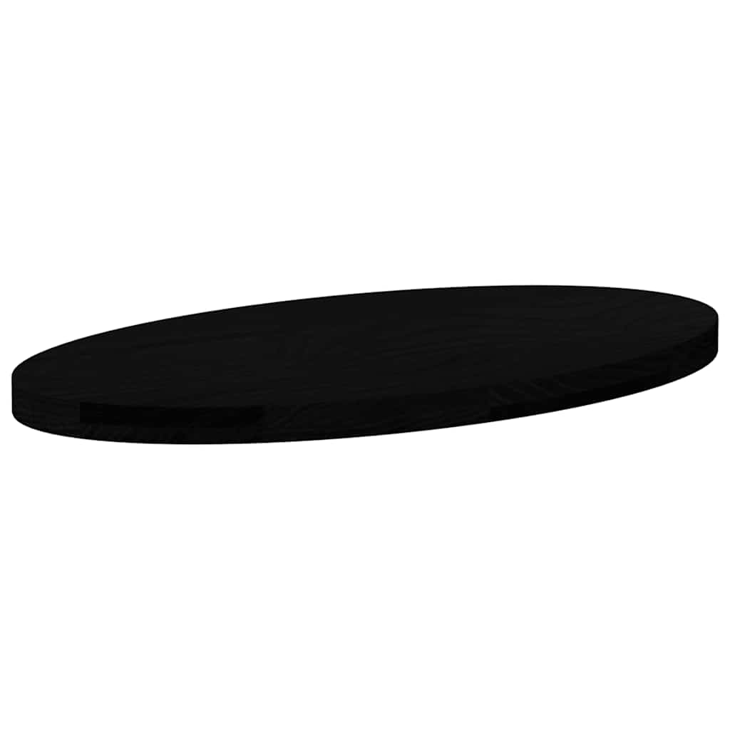vidaXL Table Top Dark Brown 80x40x4 cm Solid Wood Oak Oval 4