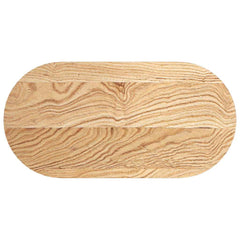 vidaXL Table Top 80x40x4 cm Solid Wood Oak Oval 2