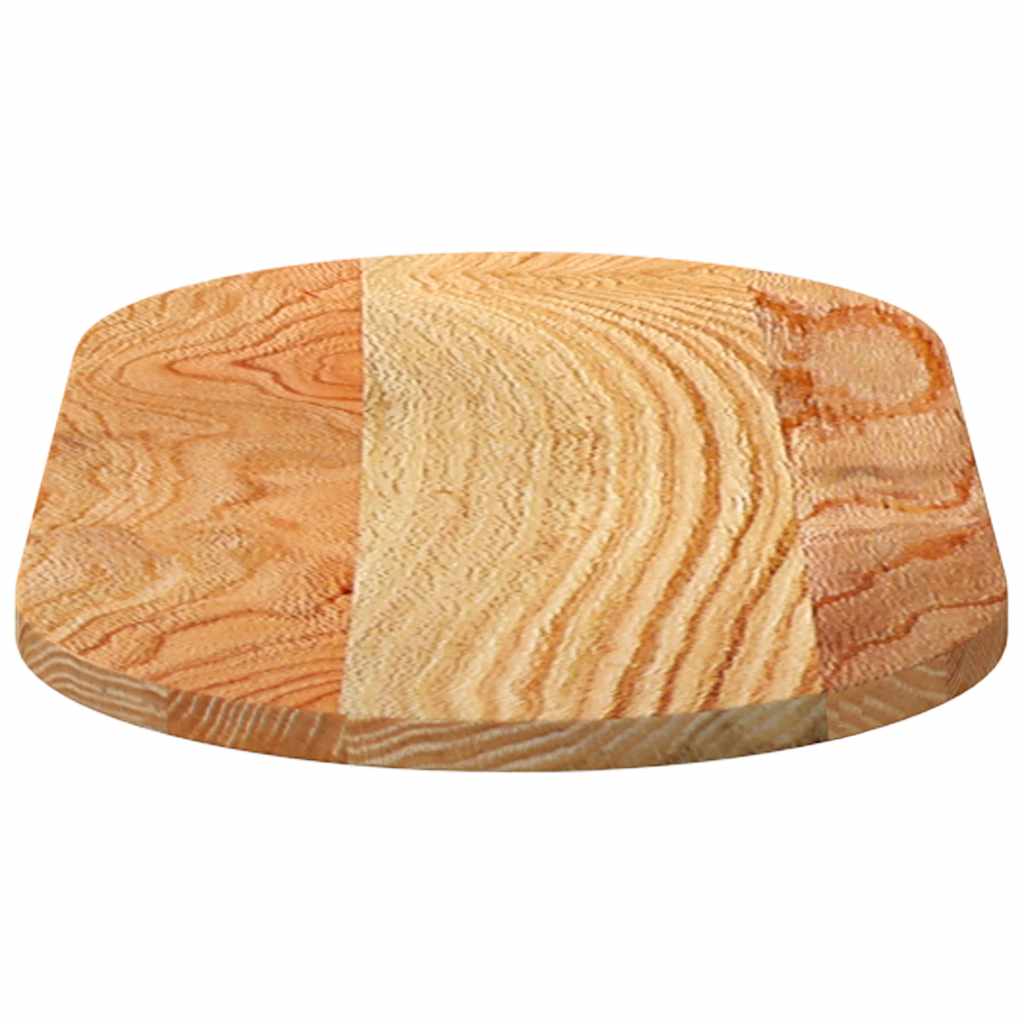 vidaXL Table Top Light Brown 80x40x2 cm Solid Wood Oak Oval 6