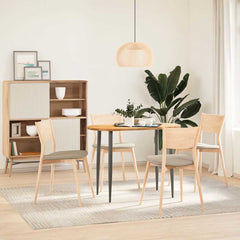 vidaXL Table Top Light Brown 100x50x2 cm Solid Wood Oak Oval 3