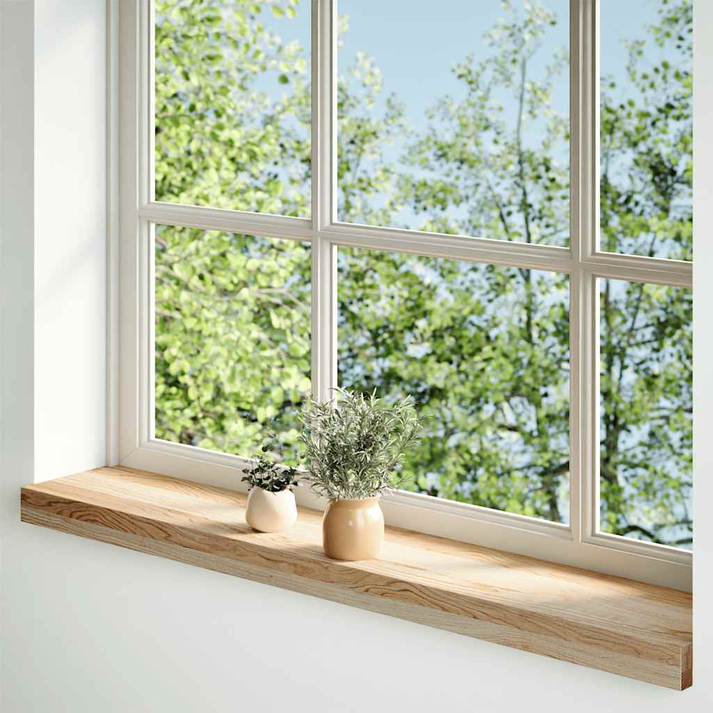 vidaXL Window Sills 2 pcs Untreated 80x15x2 cm Solid Wood Oak 2