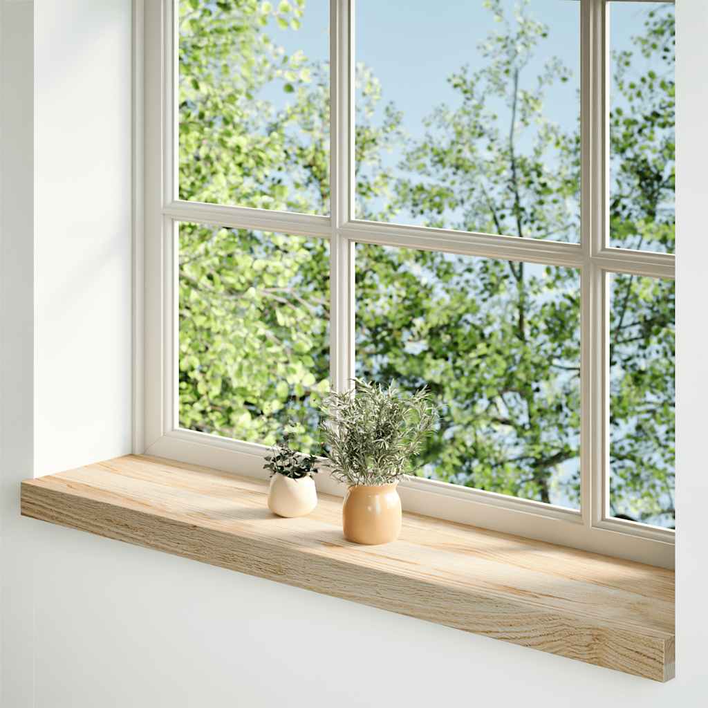 vidaXL Window Sills 2 pcs Untreated 70x20x2 cm Solid Wood Oak 2
