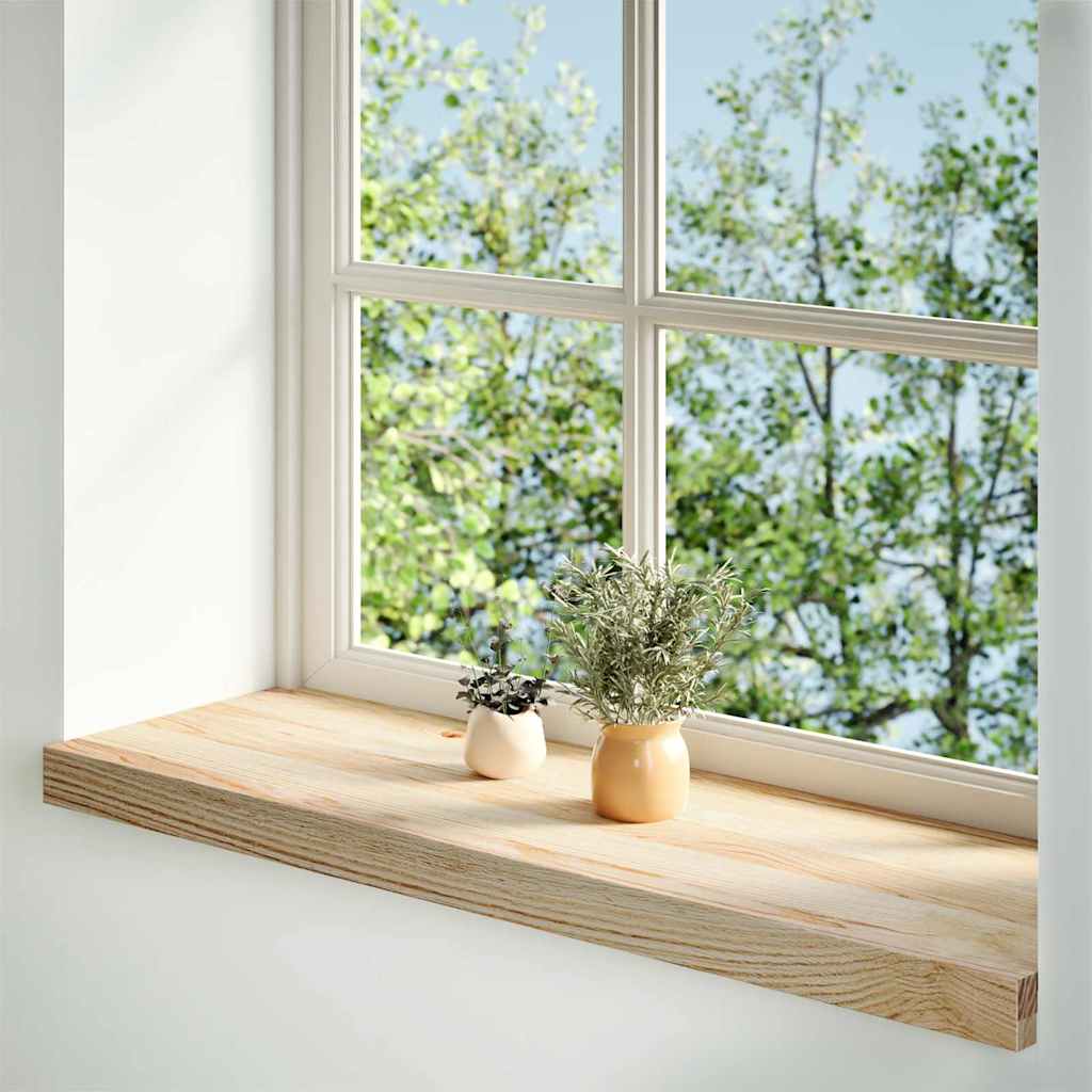 vidaXL Window Sills 2 pcs Untreated 80x25x2 cm Solid Wood Oak 2