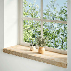 vidaXL Window Sills 2 pcs Untreated 90x25x2 cm Solid Wood Oak 2
